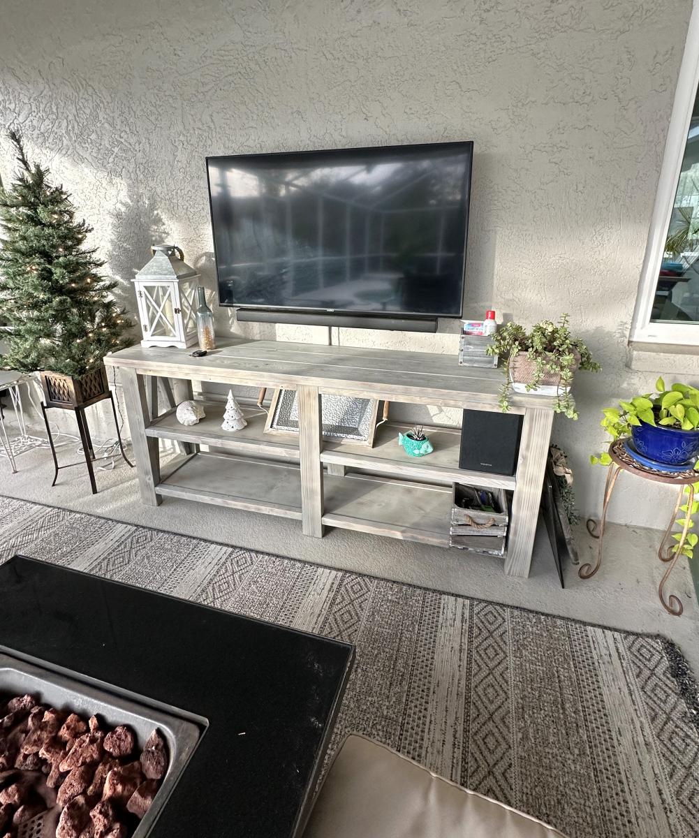 Outdoor DIY Console Table Ana White